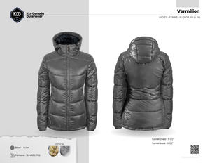 Vermilion Manteau hiver matelassé - KLO CANADA