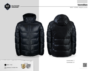 Vermilion Manteau hiver matelassé - KLO CANADA