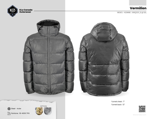 Vermilion Manteau hiver matelassé - KLO CANADA